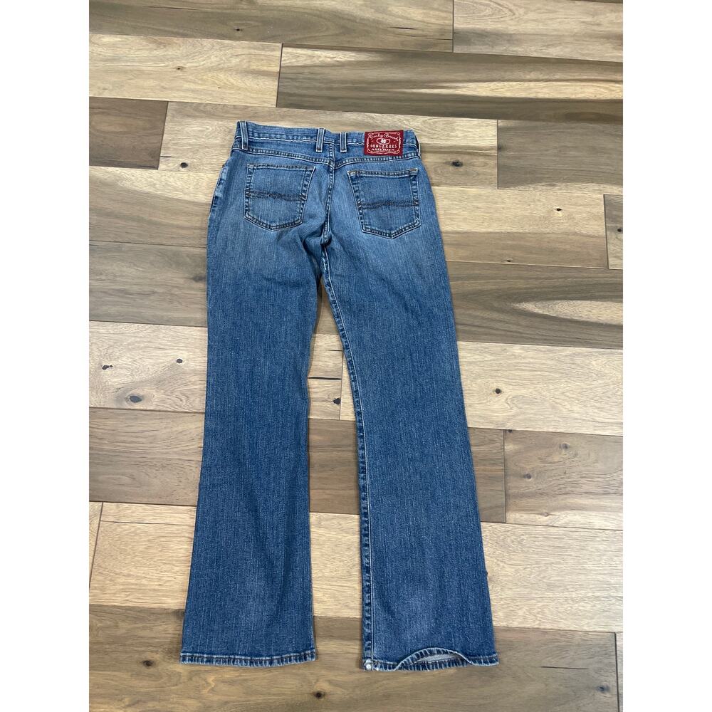 Vintage Lucky Brand Dungarees Gene Montesano Size 8 Mid Rise Flare Y2K F29AA20 - Picture 12 of 13
